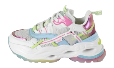 Buffalo Women Triplet Hollow Lime Purple Pink