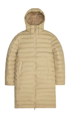 Jas Rains Unisex Lohja Longer Puffer Jacket W3T3 Sand