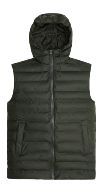 Gilet Rains Unisexe Lohja Puffer Vest W3T1 Green