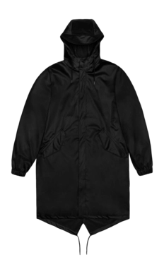 Imperméable RAINS Unisexe Fishtail Parka Black Grain