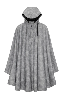 Poncho Unisex RAINS Cape Distressed Grey