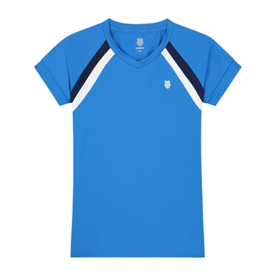 T-shirt de Tennis K Swiss Girls Core Team Top French Blue