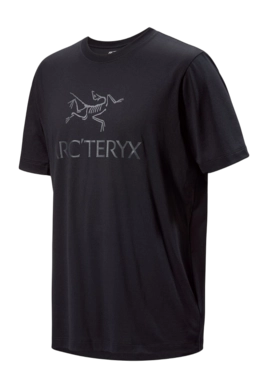 T-Shirt Arc'teryx Arc'Word Logo SS Herren Black