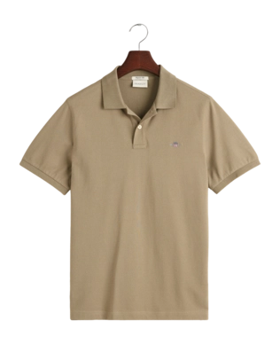 Polo GANT Homme Ruggers Ss Dried Clay