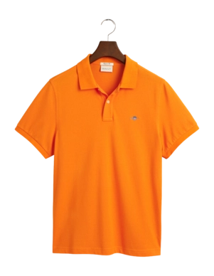Polo GANT Homme Ruggers Ss Sweet Orange