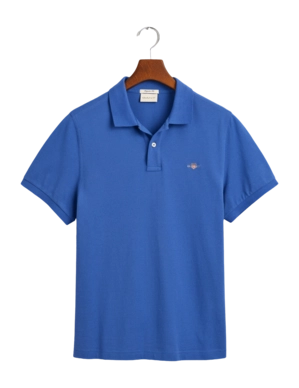 Polo GANT Homme Ruggers Ss Rich Blue