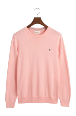 Jumper GANT Men Cotton Crew Bubblegum Pink