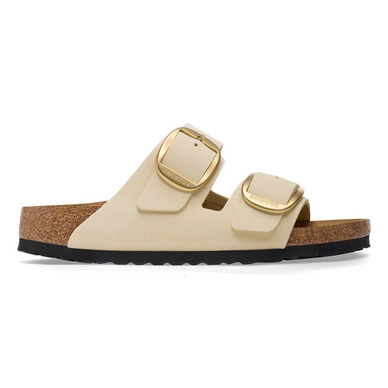 Tongs Birkenstock Femme Arizona Big Buckle Nubuck Ecru Narrow