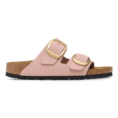 Tongs Birkenstock Femme Arizona Big Buckle Nubuck Soft Pink Narrow