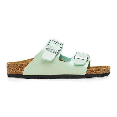 Tongs Birkenstock Enfant Arizona BS Birko-Flor Patent Patent Surf Green Narrow