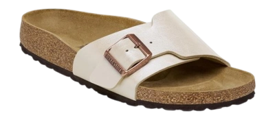 Tongs Birkenstock Femme Catalina BS Birko-Flor Graceful Pearl White Narrow