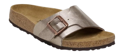Flip Flops Birkenstock Catalina BS Birko-Flor Damen Graceful Taupe Narrow