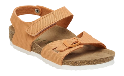 Sandalen Birkenstock Colorado Rivet Logo Textile Kinder Vegan Canvas Papaya Narrow