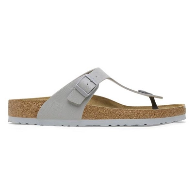 Tongs Birkenstock Homme Gizeh Birko-Flor Saffiano BF Stone Coin Regular