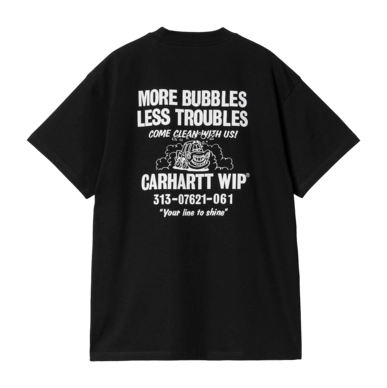 T-Shirt Carhartt WIP Unisex S/S Less Troubles T-Shirt Black / White 24