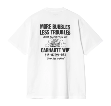 T-Shirt Carhartt WIP S/S Less Troubles T-Shirt Unisex White / Black