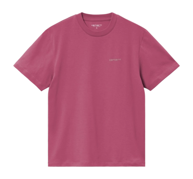 T-Shirt Carhartt WIP Femme W' S/S Script Embroidery Magenta / Tonic