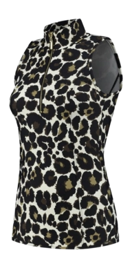 Tanktop Deblon Women Rosy Sleeveless Leopard Offwhite