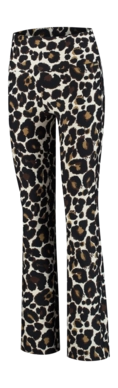 Legging Deblon Women Celine Flared Leggings Leopard Offwhite