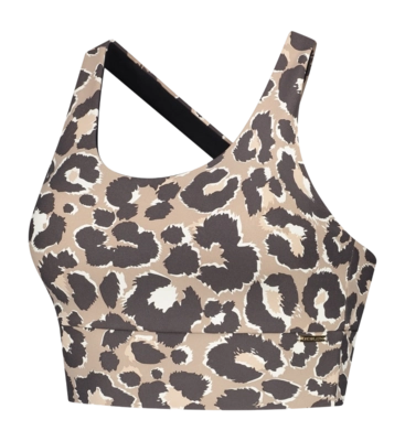 Brassière Deblon Femme Sarah Cross Top Leopard Chocolate