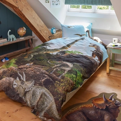 Dekbedovertrek Freek Vonk Dappere Dinos Natural Katoen