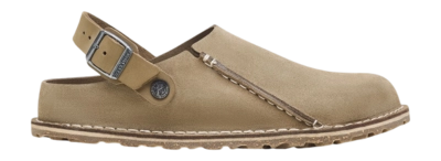 Pantoufles Birkenstock Unisexe Lutry Premium Suede Leather Gray Taupe Regular
