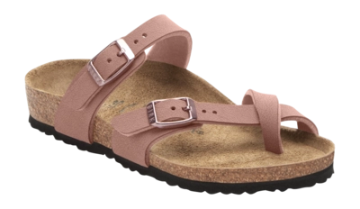 Tongs Birkenstock Enfant Mayari Birko-Flor Nubuck Pink Clay Narrow