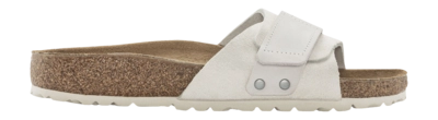Slipper Birkenstock Women Oita Nubuck/Suede Leather Antique White Narrow