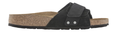 Slipper Birkenstock Women Oita Nubuck/Suede Leather Black Narrow
