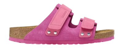 Tongs Birkenstock Unisex Uji Nubuck/Suede Leather Modern Suede Fuchsia Tulip Narrow