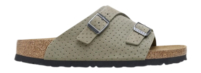 Slipper Birkenstock Unisex Zürich BS Suede Embossed Emboss Dots Stone Coin Narrow