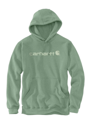 Trui Carhartt Men Signature Logo Sweatshirt Loden Frost Heather