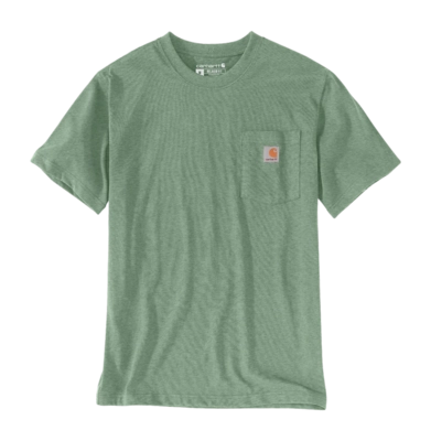 T-Shirt Carhartt Men Workwear Pocket S/S Loden Frost Heather