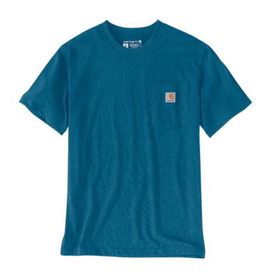 T-Shirt Carhartt Men Workwear Pocket S/S Deep Lagoon Heather