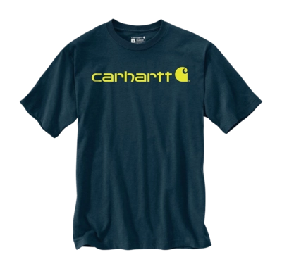 T-Shirt Carhartt Men Core Logo T-Shirt S/S Night Blue Heather