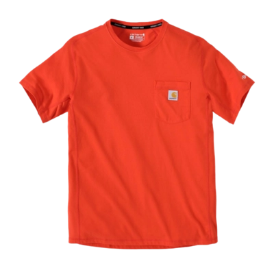 T-Shirt Carhartt Men Force Flex Pocket Cherry Tomato