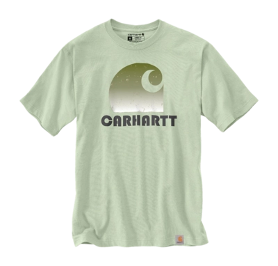 T-Shirt Carhartt Heavyweight C Graphic Herren Tender Greens