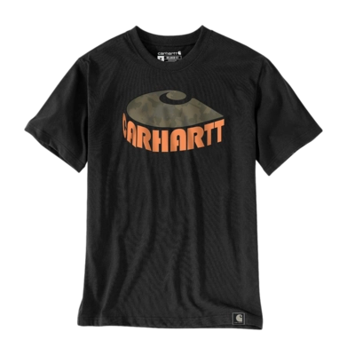 T-Shirt Carhartt Homme Heavyweight Camo C Graphic Black