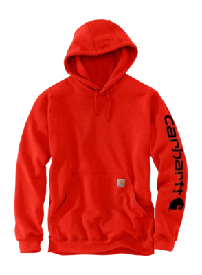 Hoodie Carhartt Men Sleeve Logo Hooded Sweatshirt Currant Heather