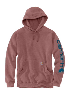 Hoodie Carhartt Men Sleeve Logo Hooded Sweatshirt Apple Butter Heather