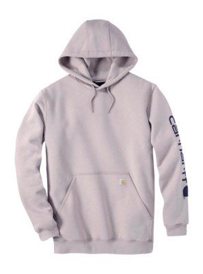 Hoodie Carhartt Men Sleeve Logo Hooded Sweatshirt Mink