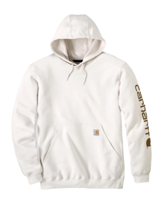 Hoodie Carhartt Men Sleeve Logo Hooded Sweatshirt Malt