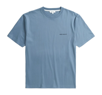 T-Shirt Norse Projects Homme Johannes Organic Logo T-shirt Fog Blue