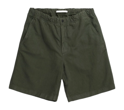 Shorts Norse Projects Homme Ezra Relaxed Cotton Lin Short Spruce Green