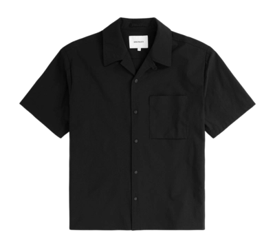 Chemise Norse Projects Homme Carsten Travel Light Shirt Black