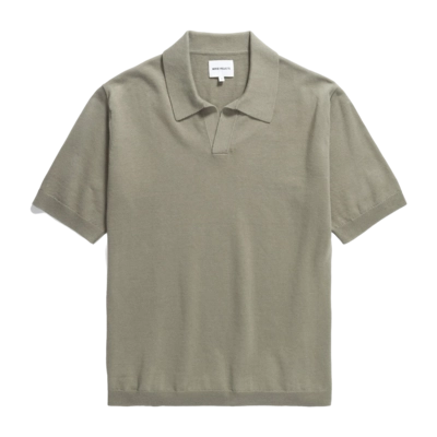 Polo Norse Projects Homme Leif Coton Lin Polo Clay
