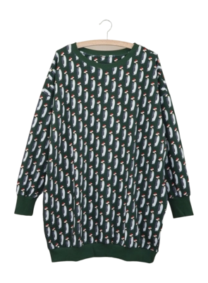 Sweater Dress Snurk Women Penguin Xmas