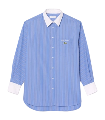 Blouse Lacoste Women CF6951 Persian/Uranus-White