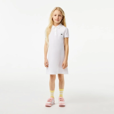Jurk Lacoste Girls EJ2816 White
