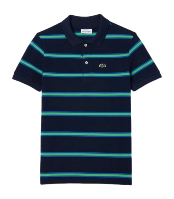 Polo Lacoste Boys PJ7124 Navy Blue/Ladigue-Sorrel